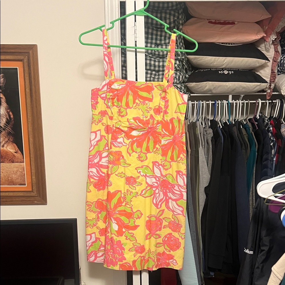 Lilly Pulitzer Pink and Yellow Floral Dress